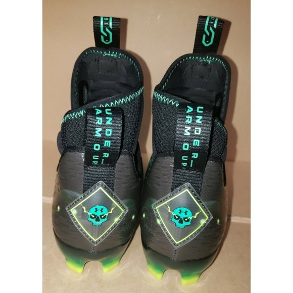 Under Armour UA Spotlight Lux MC LE Slime Green Football Cleats Men\'s Sizes NEW main image 8